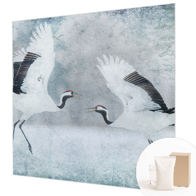 Modern fotobehang Harmonieuze kraanvogels