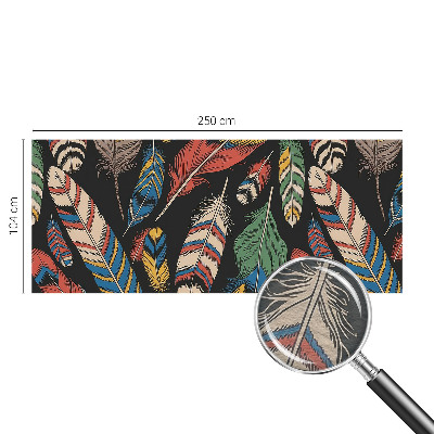 Fotobehang voor de woonkamer Kleurrijke veren