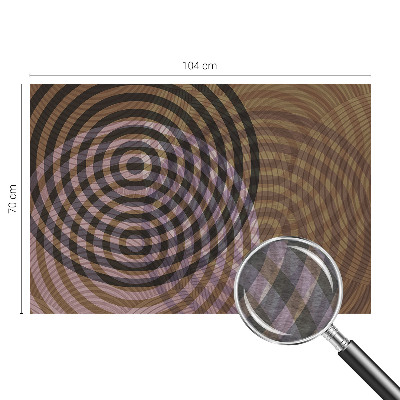 Luxe fotobehang met een patroon van hypnotiserende cirkels
