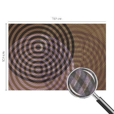 Luxe fotobehang met een patroon van hypnotiserende cirkels