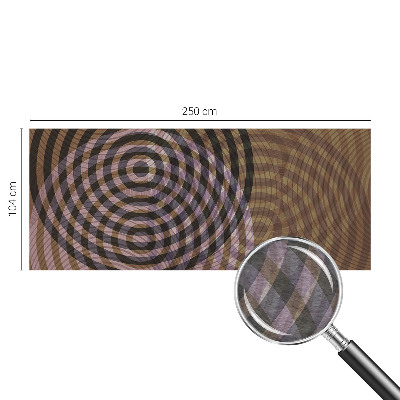 Luxe fotobehang met een patroon van hypnotiserende cirkels