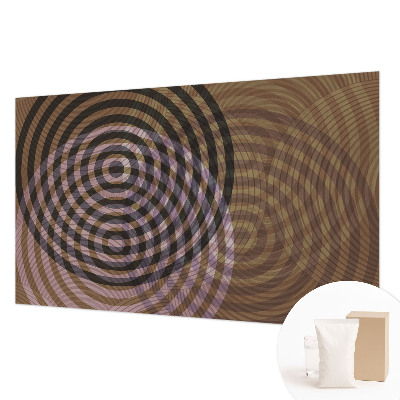 Luxe fotobehang met een patroon van hypnotiserende cirkels