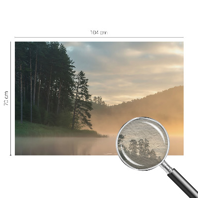 Modern fotobehang voor de woonkamer Mistige ochtend