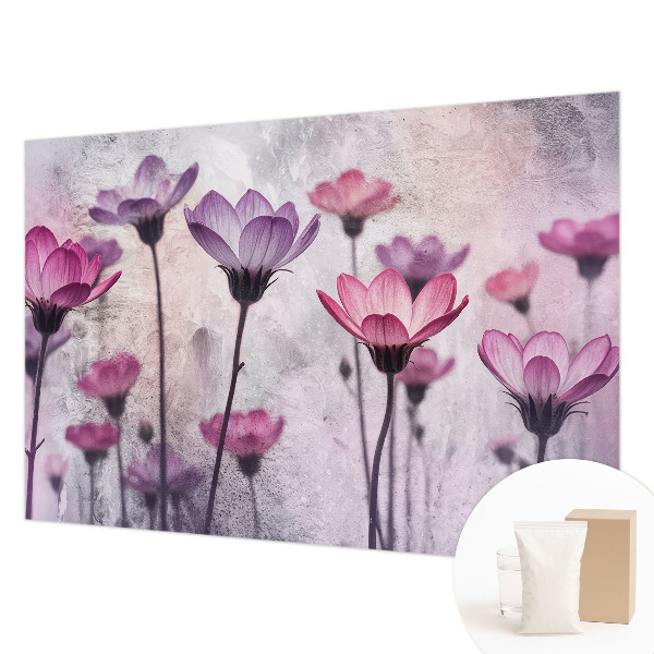 Hoogwaardig fotobehang Pastelkleurige bloemen