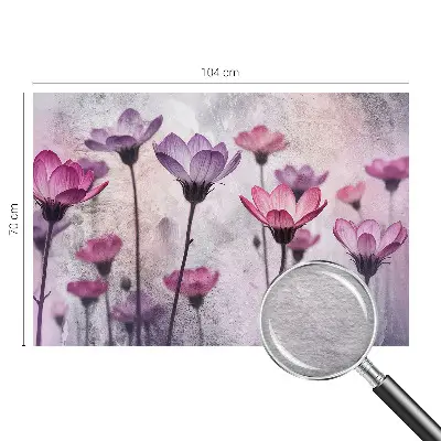Hoogwaardig fotobehang met pastelkleurige bloemen