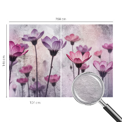 Hoogwaardig fotobehang Pastelkleurige bloemen
