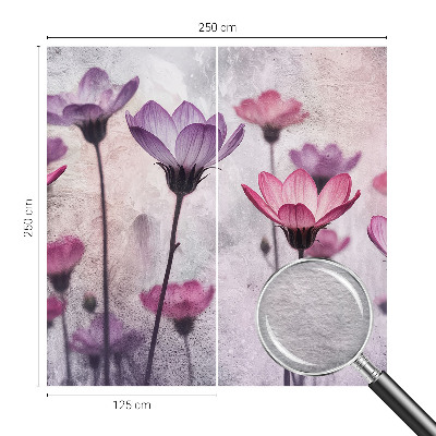 Hoogwaardig fotobehang Pastelkleurige bloemen