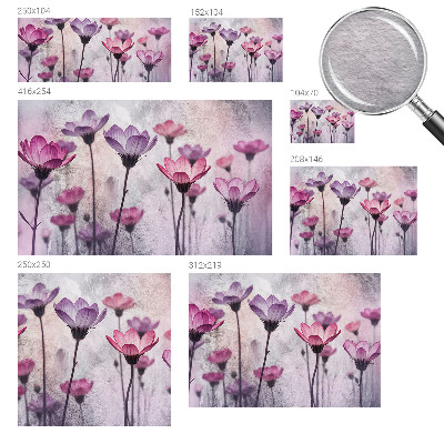 Hoogwaardig fotobehang Pastelkleurige bloemen