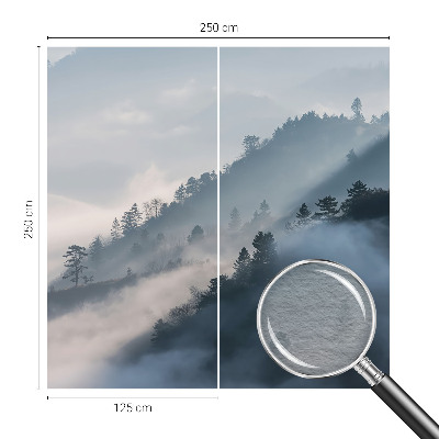 Kwalitatief fotobehang met een mistig landschap