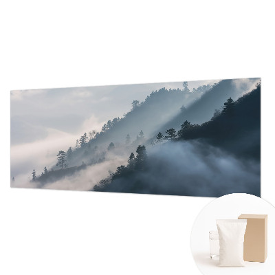 Kwalitatief fotobehang met een mistig landschap