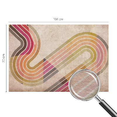 Sfeervol fotobehang met geometrische lijnen