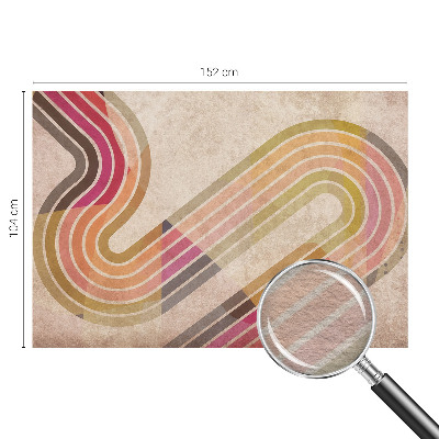 Sfeervol fotobehang met geometrische lijnen