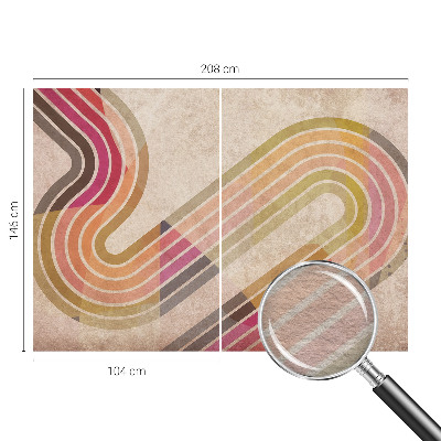 Sfeervol fotobehang Geometrische lijnen