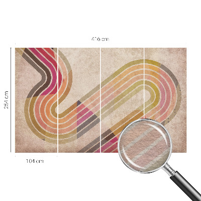 Sfeervol fotobehang Geometrische lijnen