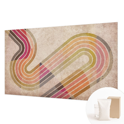 Sfeervol fotobehang met geometrische lijnen