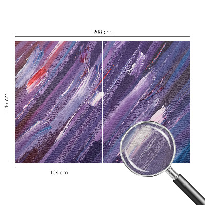 Groot fotobehang met kleurrijke penseelstreken
