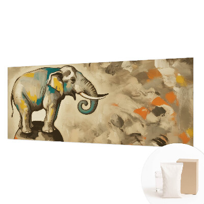 Fotobehang vlies met een abstracte olifant als motief