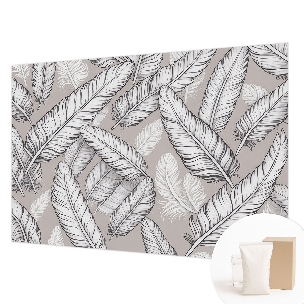 Vliesbehang fotobehang woonkamer Subtiele veren