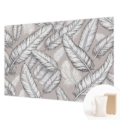 Vliesbehang fotobehang woonkamer Subtiele veren