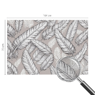 Vliesbehang fotobehang woonkamer Subtiele veren