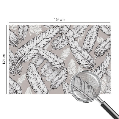 Vliesbehang fotobehang woonkamer Subtiele veren