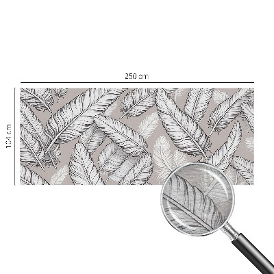 Vliesbehang fotobehang woonkamer Subtiele veren