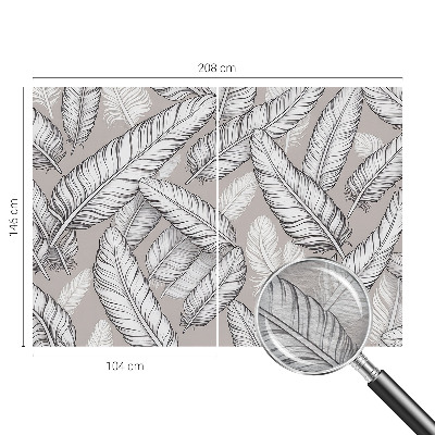 Vliesbehang fotobehang woonkamer Subtiele veren