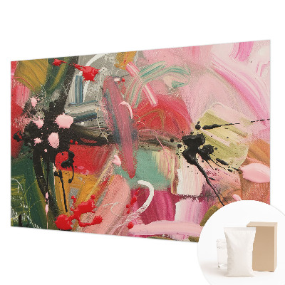 Vlies fotobehang op maat met een kleurrijk chaotisch ontwerp