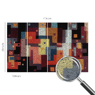 Muur behang Kleurrijke vormen