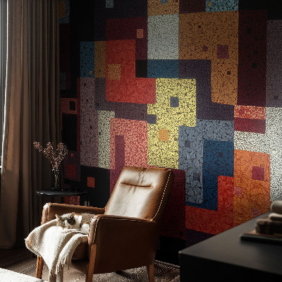 Muur behang Kleurrijke vormen
