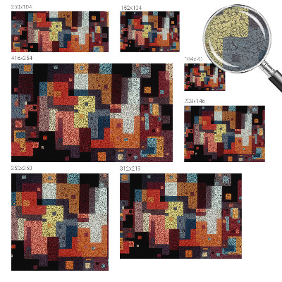 Muur behang Kleurrijke vormen