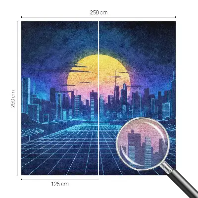 Fotobehang op maat met een futuristisch landschap als print