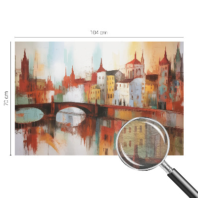 Behang met print Stadslandschap
