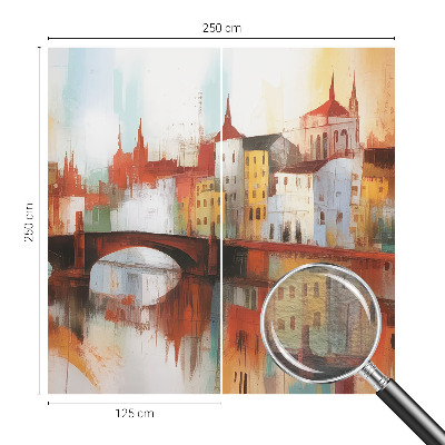 Behang met print Stadslandschap