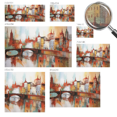 Behang met print Stadslandschap