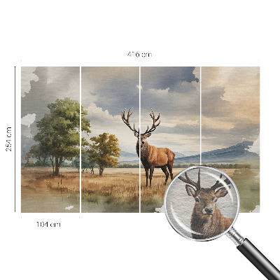 Fotobehang naadloos Majestueuze herten