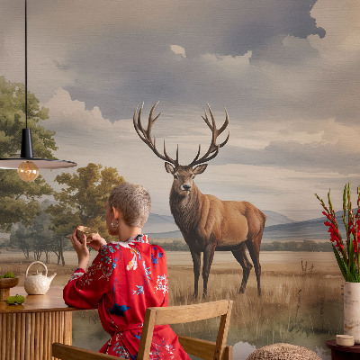 Fotobehang naadloos Majestueuze herten