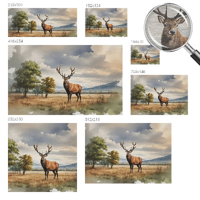 Fotobehang naadloos Majestueuze herten