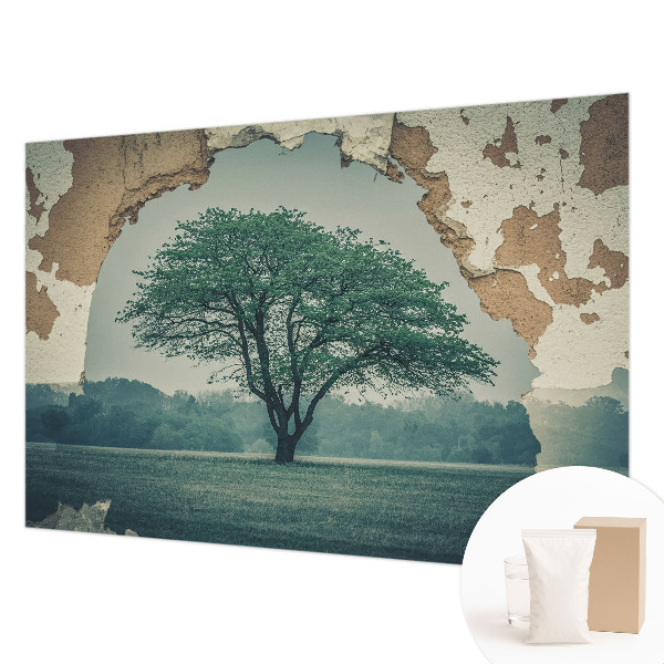 Fotobehang voor de woonkamer Een eenzame boom