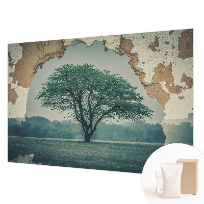 Fotobehang voor de woonkamer Een eenzame boom