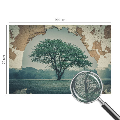 Fotobehang voor de woonkamer Een eenzame boom