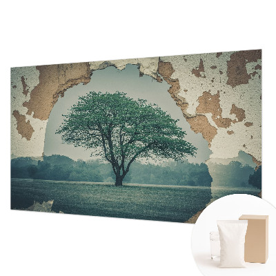 Fotobehang voor de woonkamer Een eenzame boom