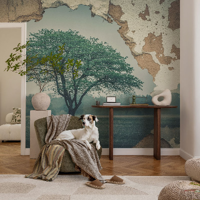 Fotobehang voor de woonkamer Een eenzame boom