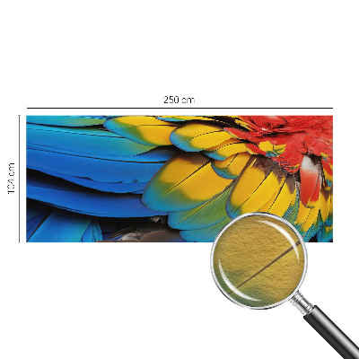Modern fotobehang voor de woonkamer met een patroon van regenboogveren