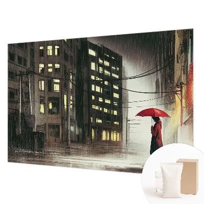 Hoogwaardig fotobehang Regenachtige stad