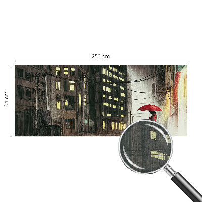 Hoogwaardig fotobehang Regenachtige stad