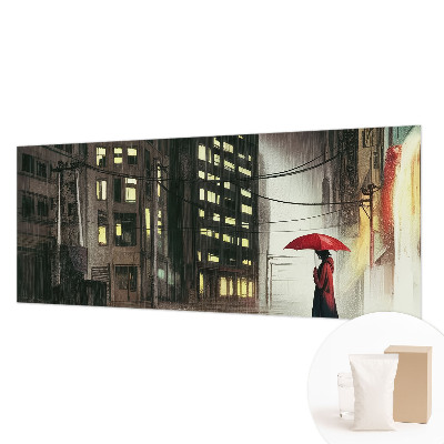 Hoogwaardig fotobehang Regenachtige stad