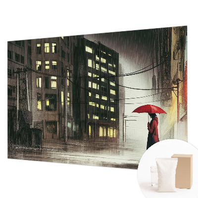 Hoogwaardig fotobehang Regenachtige stad