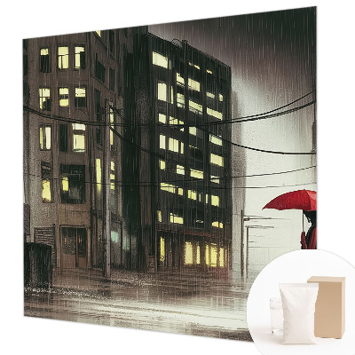 Hoogwaardig fotobehang Regenachtige stad