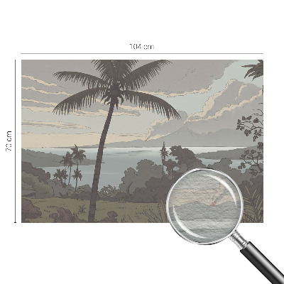 Kwalitatief fotobehang met een exotisch landschap als print